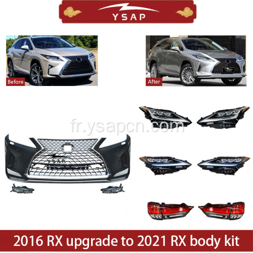 Kit de carrosserie 2021 RX Facelift pour 2016-2019 RX